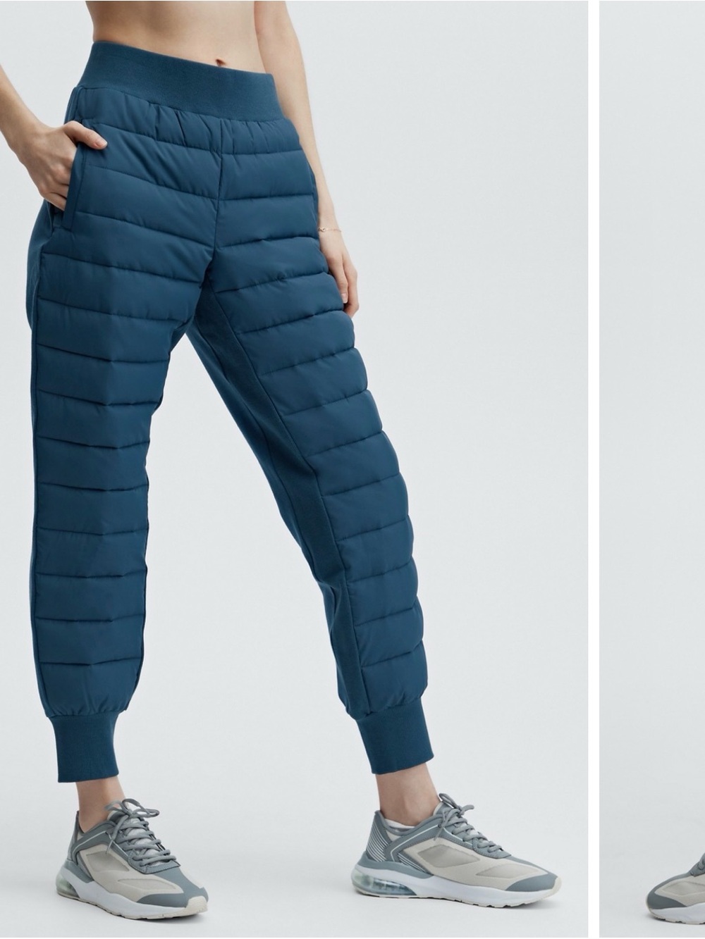 Fabletics Aspen Puffer Joggers in Blue Nova 0947